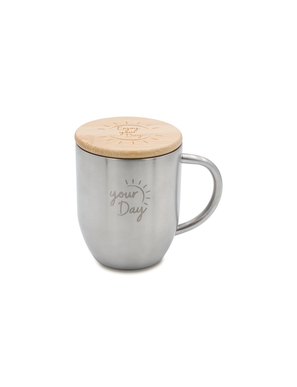 Kubek stalowy Maloy 350 ml , srebrny