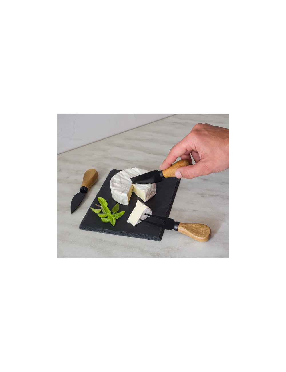 Zestaw do serwowania serów Queso, beżowy