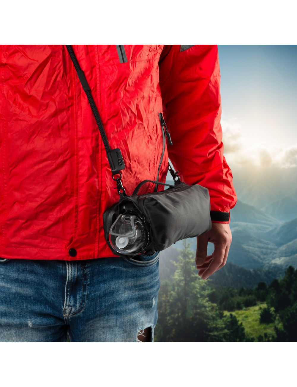 Saszetka (nerka) KAILAS Schwarzwolf