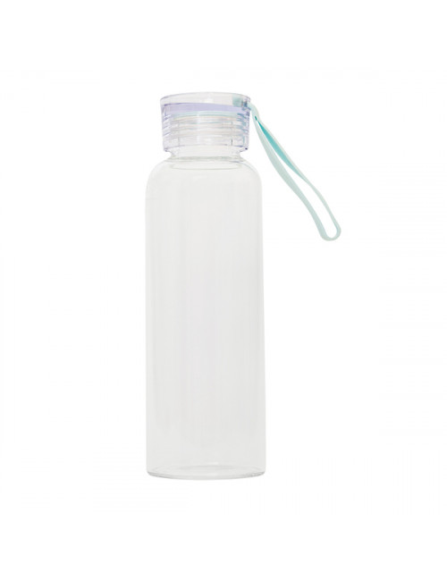 Butelka szklana Azure 500 ml, transparentny