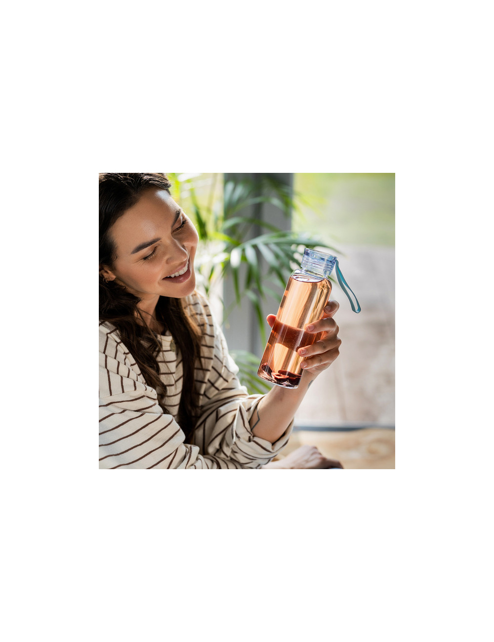 Butelka szklana Azure 500 ml, transparentny