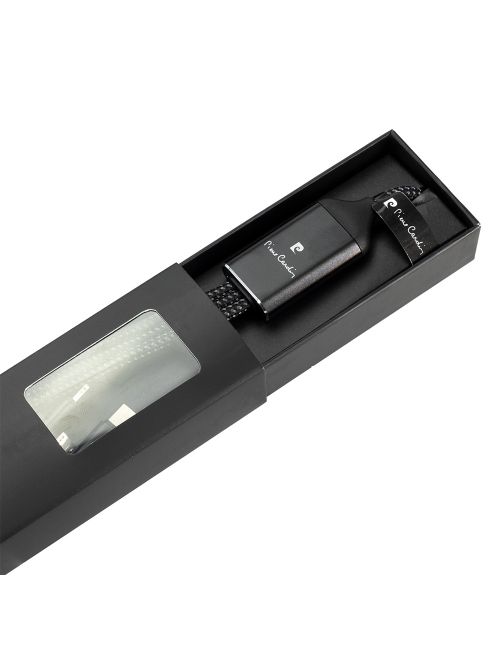 Kabel 3 w 1 z podświetlanym logo Pierre Cardin