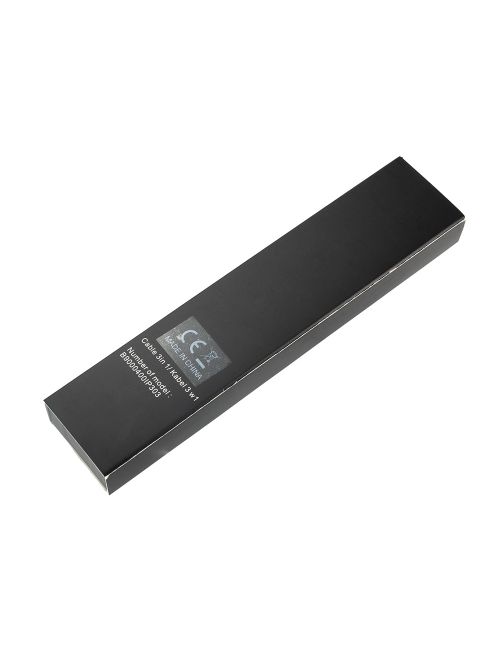 Kabel 3 w 1 z podświetlanym logo Pierre Cardin