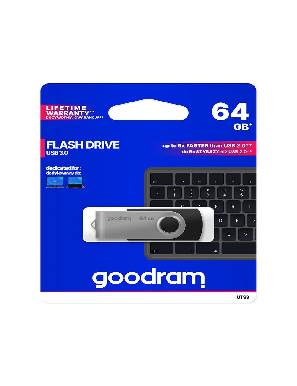 PenDrive 3.0 GOODRAM TWISTER BLUE 64GB