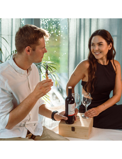 Zestaw dwóch kieliszków do wina Veneto, beżowy 