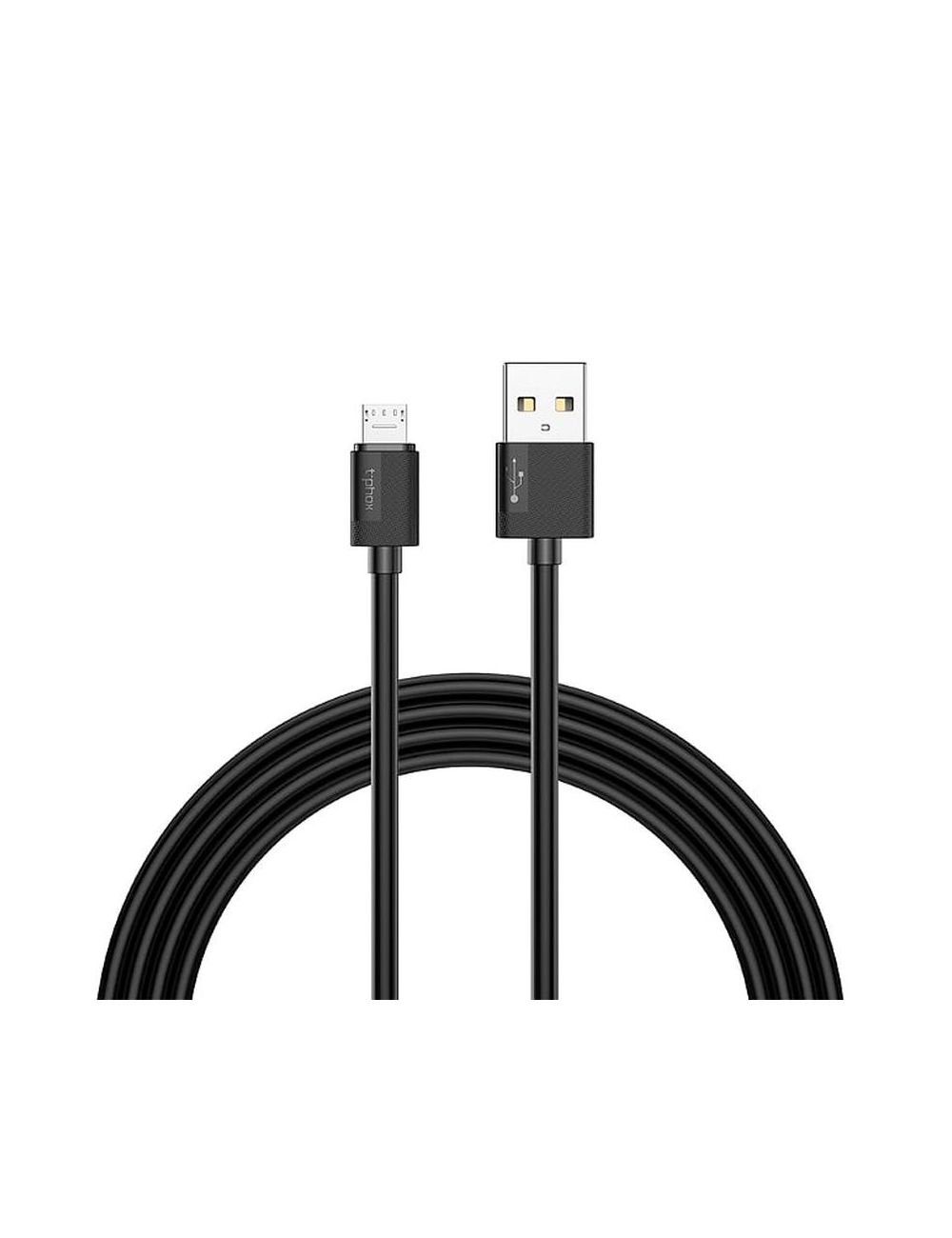 KABEL T-PHOX NETS MICRO USB BLACK 3A | PVC | 1.2M