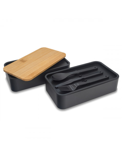 Victor lunch box podwójny, czarny