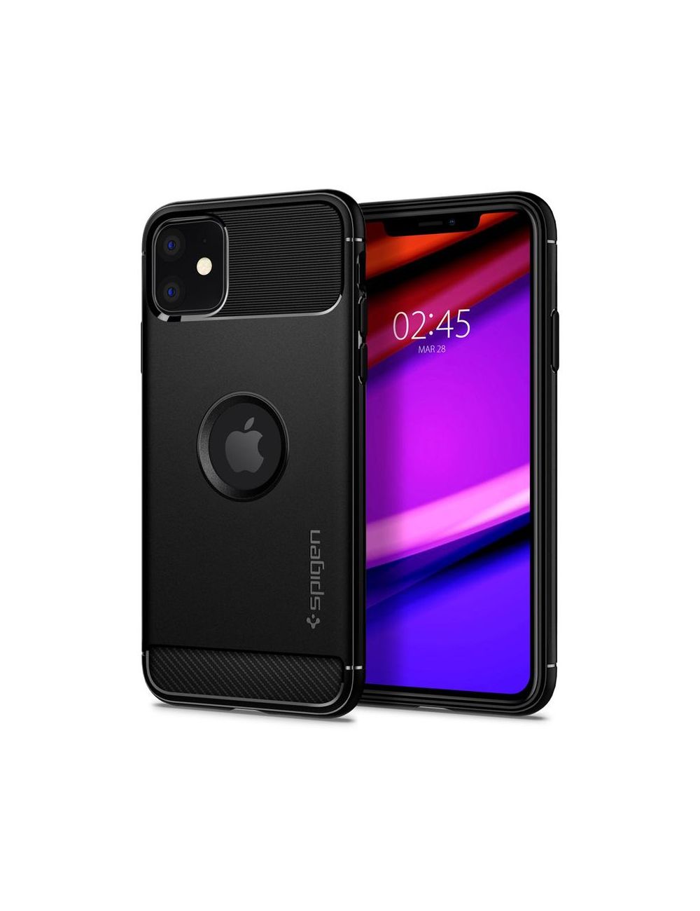 SPIGEN RUGGED ARMOR iPHONE 11 MATTE BLACK