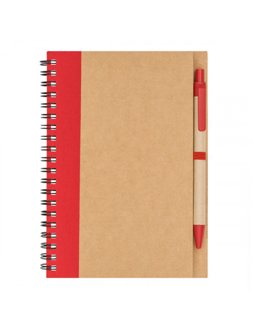 Notes z długopisem Dalvik, czerwony 