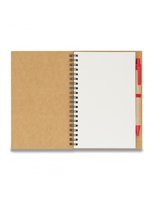 Notes z długopisem Dalvik, czerwony 