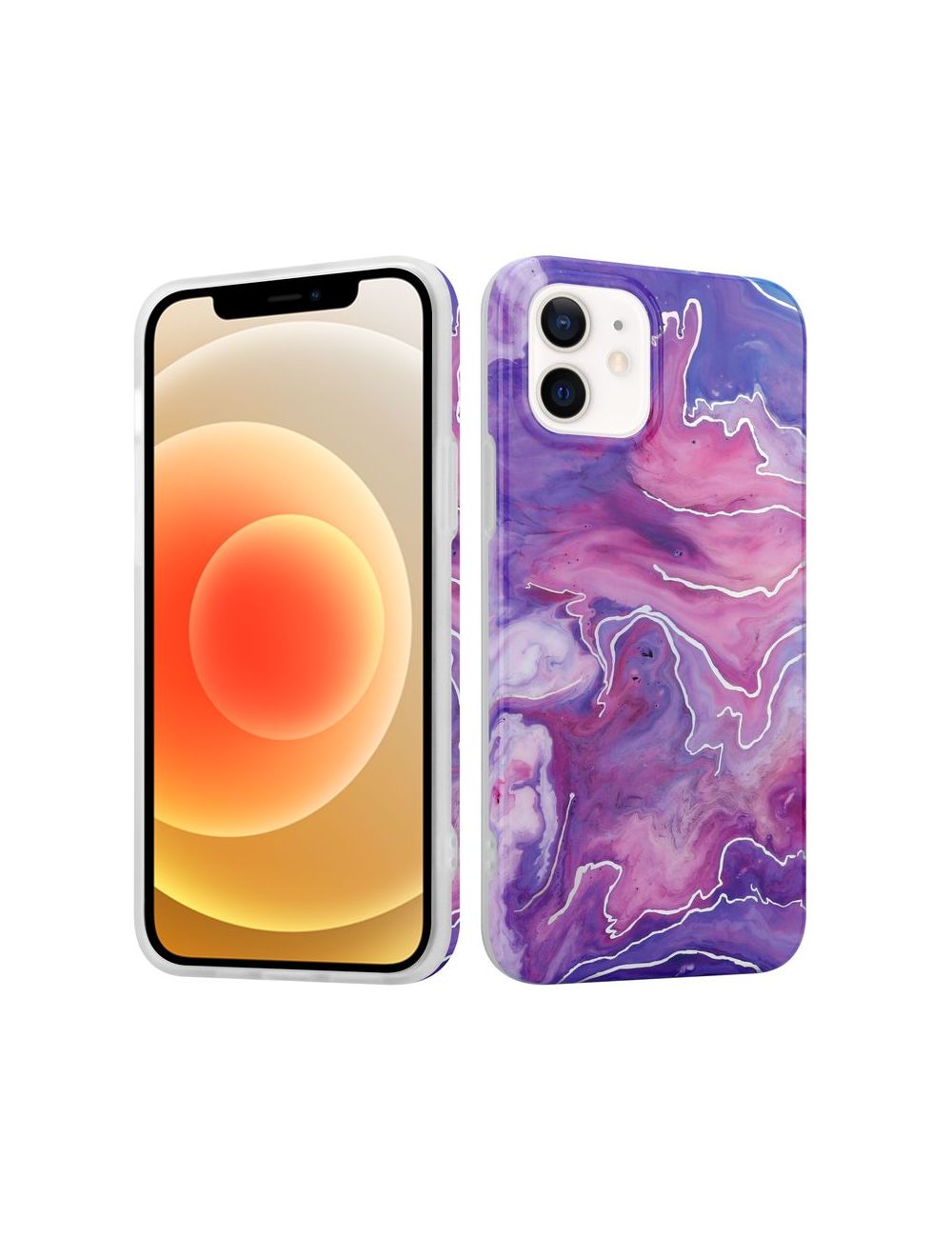 MX MARBLE IPHONE XR PINK / RÓŻOWY