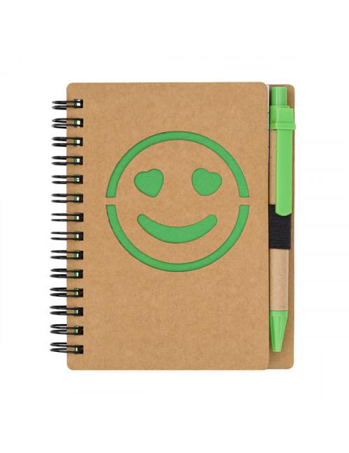 Notes gładki Smile, zielony