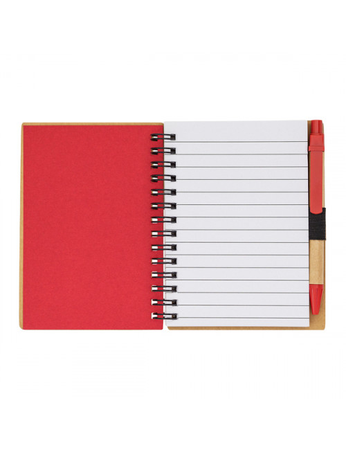 Notes gładki Smile, czerwony