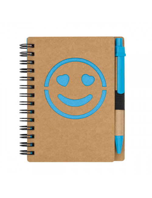 Notes gładki Smile, jasnoniebieski