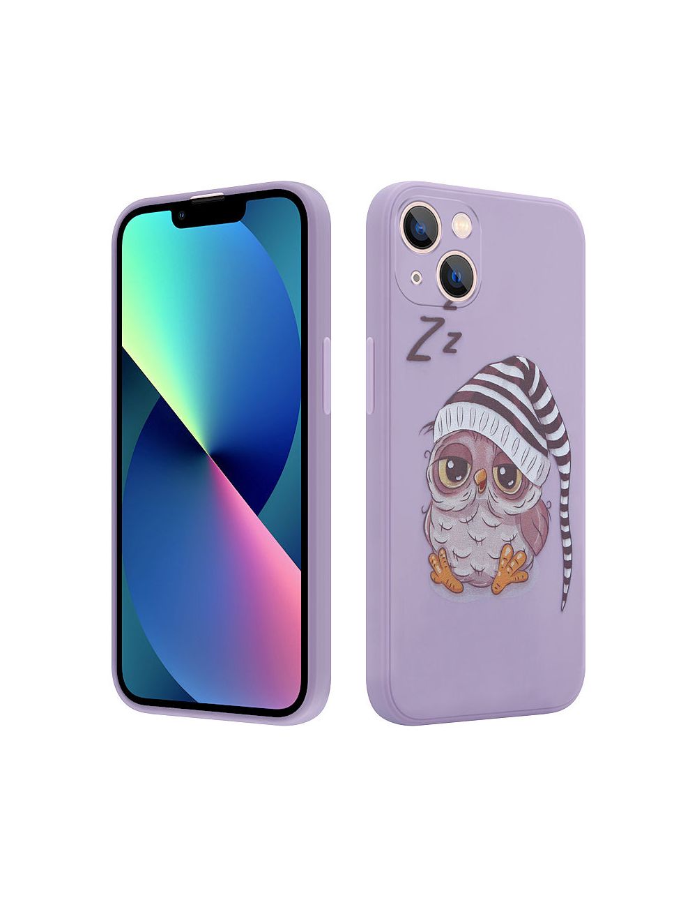 MX OWL SLEEPY IPHONE 11 PRO MAX PURPLE / FIOLETOWY