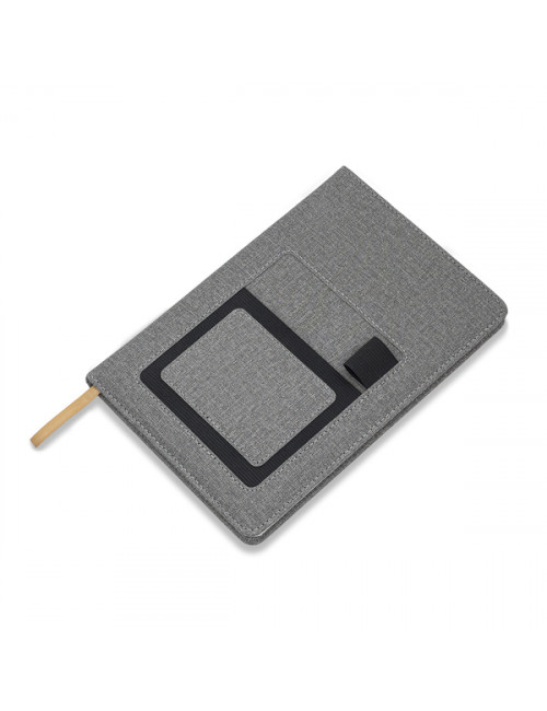 Notes z kieszenią Irun, szary 