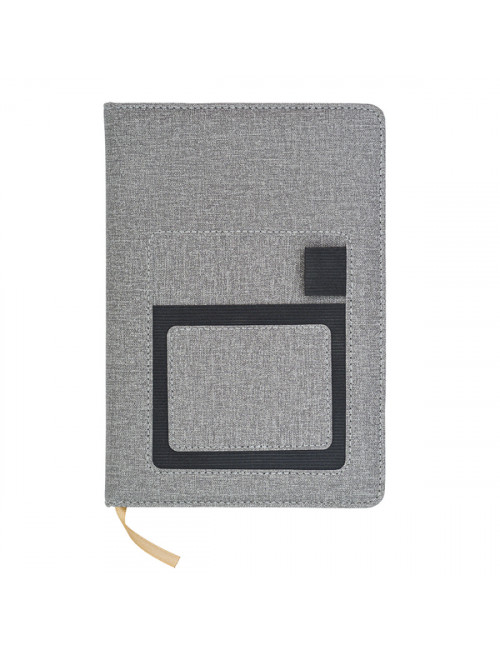 Notes z kieszenią Irun, szary 