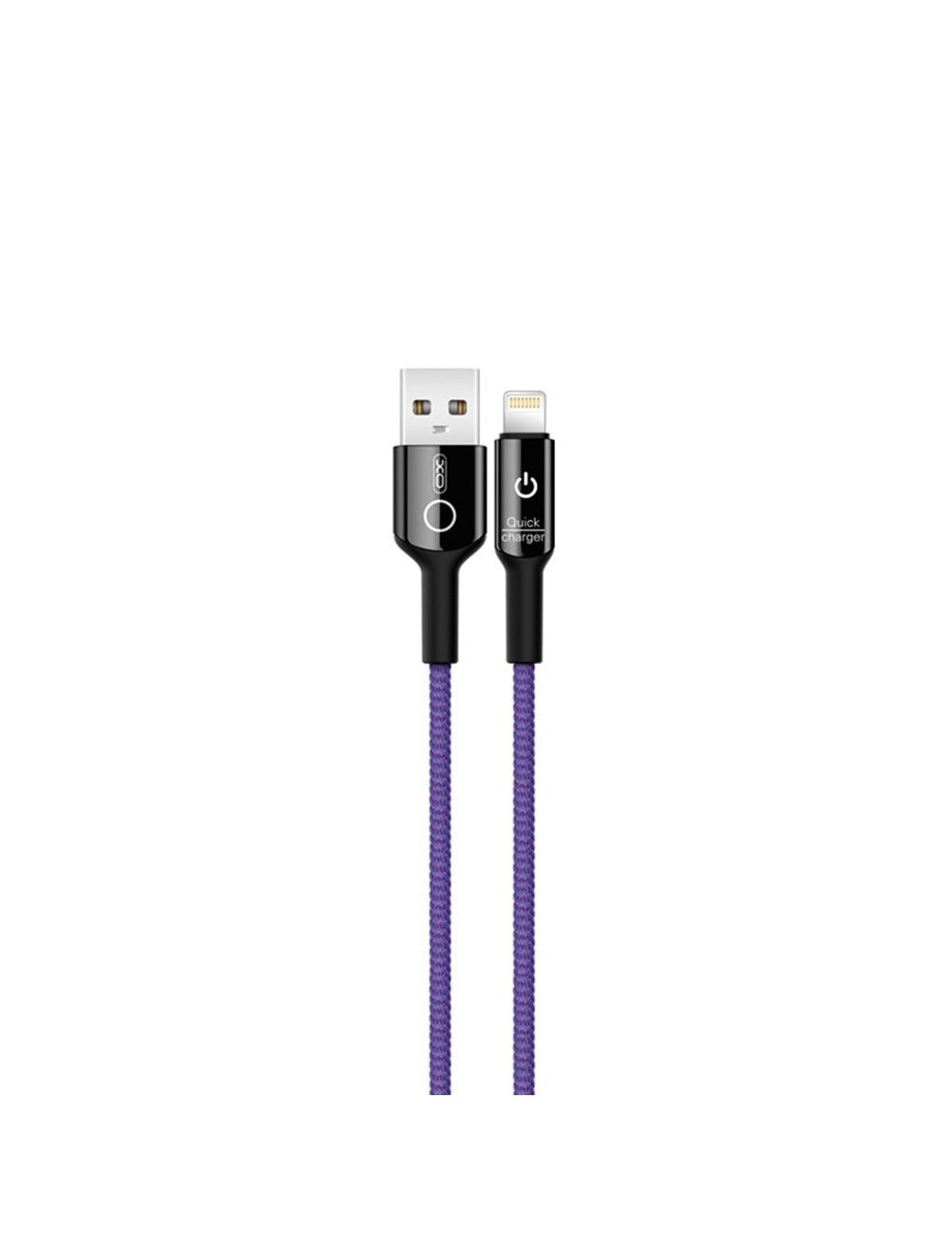 XO Kabel NB102 USB/8-pin 2,4A 1m fioletowy