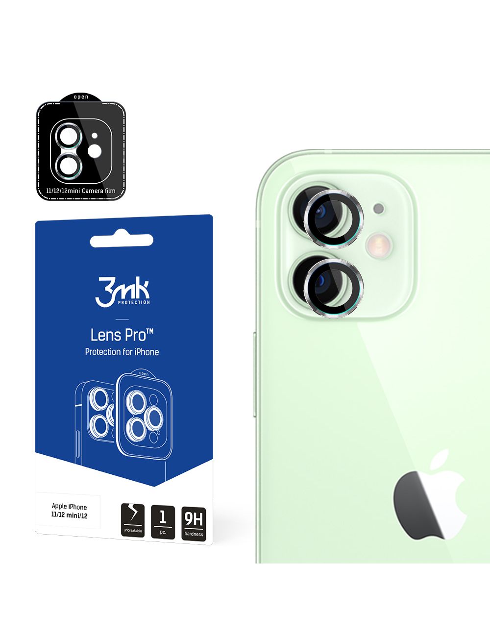 3MK LENS PROTECTION PRO IPHONE 11/12/ 12 MINI SILVER