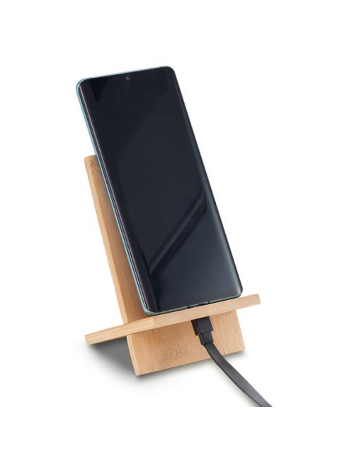 Bambusowy stojak na telefon Timaru, beżowy 