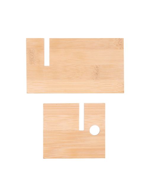 Bambusowy stojak na telefon Timaru, beżowy 