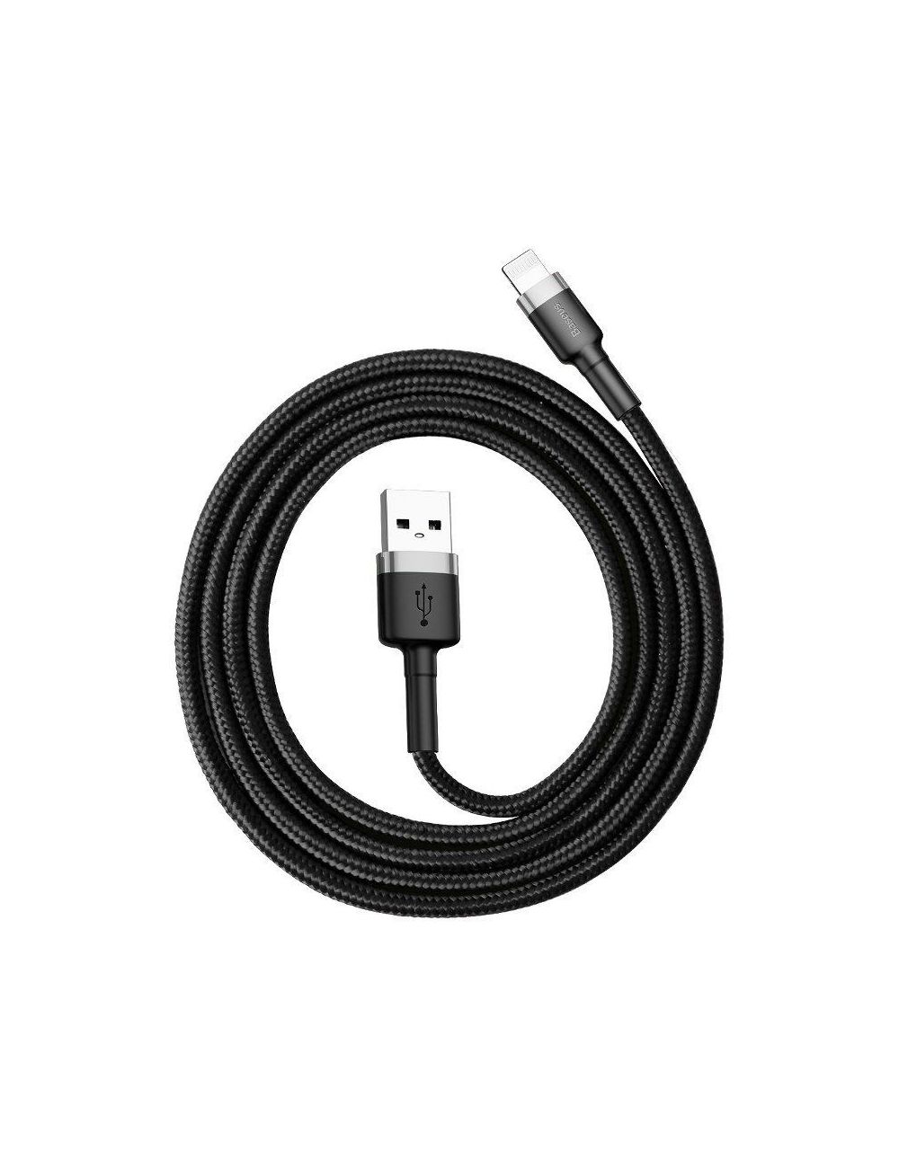 KABEL BASEUS CAFULE USB/LIGHTNING 2,4A 1M GREY/BLACK