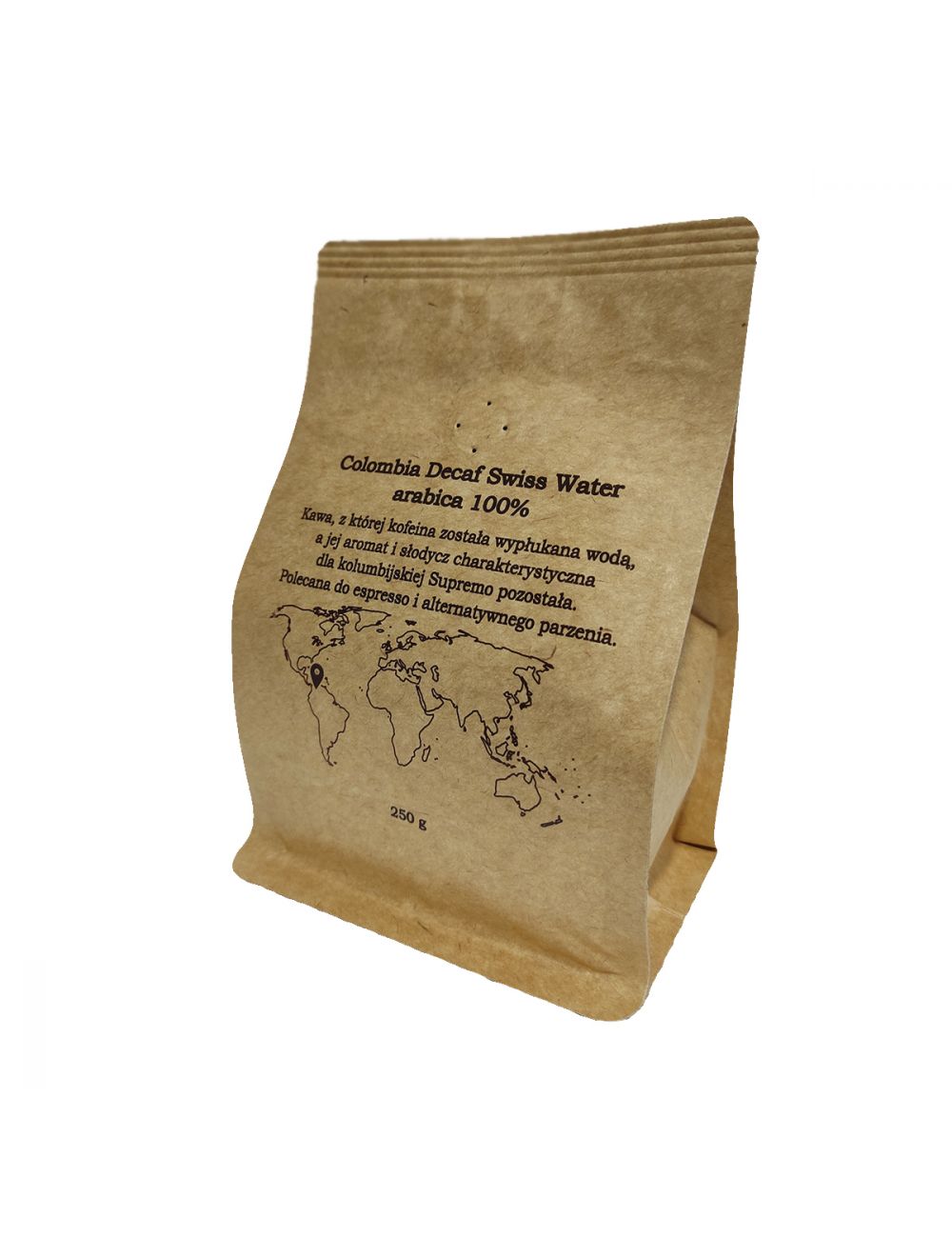 Kawa ziarnista Colombia Supremo bezkofeinowa...