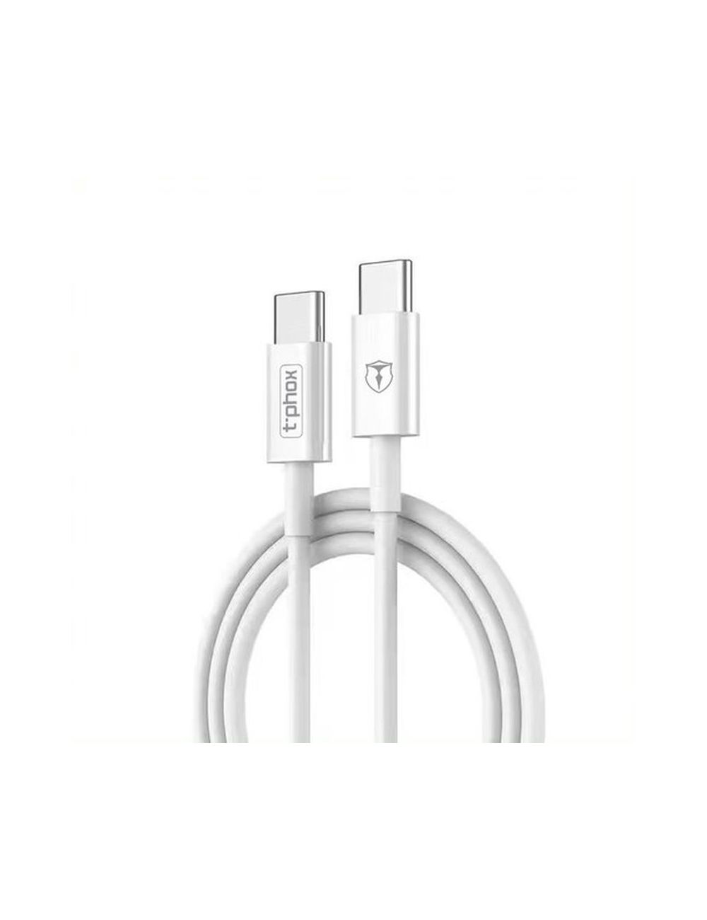 KABEL T-PHOX GLARY LITE SERIES 3A 1M USB-C/USB-C WHITE