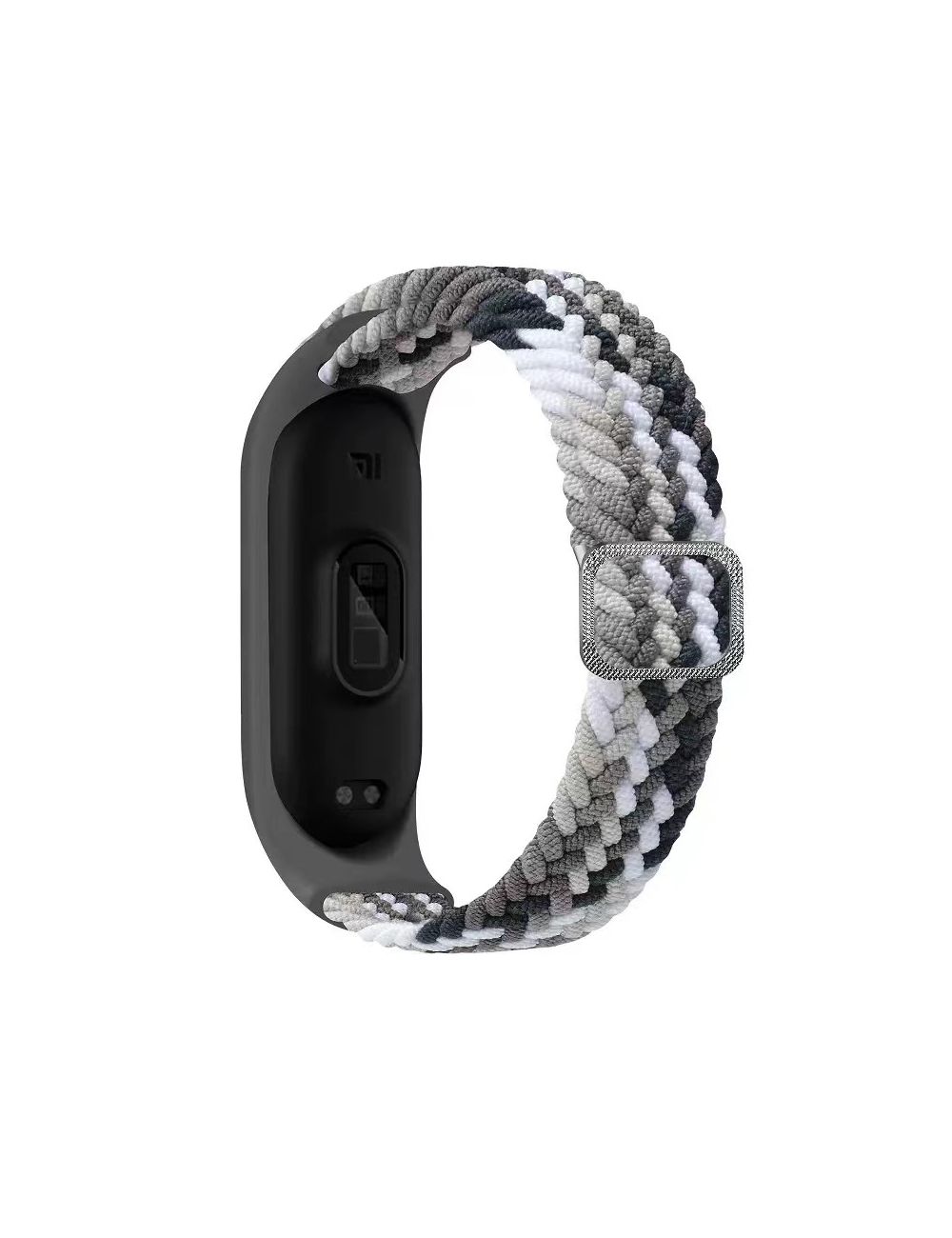 Opaska pleciona Smart Band M5/M6/M7 COLORFUL BLACK / CZARNO-BIAŁY