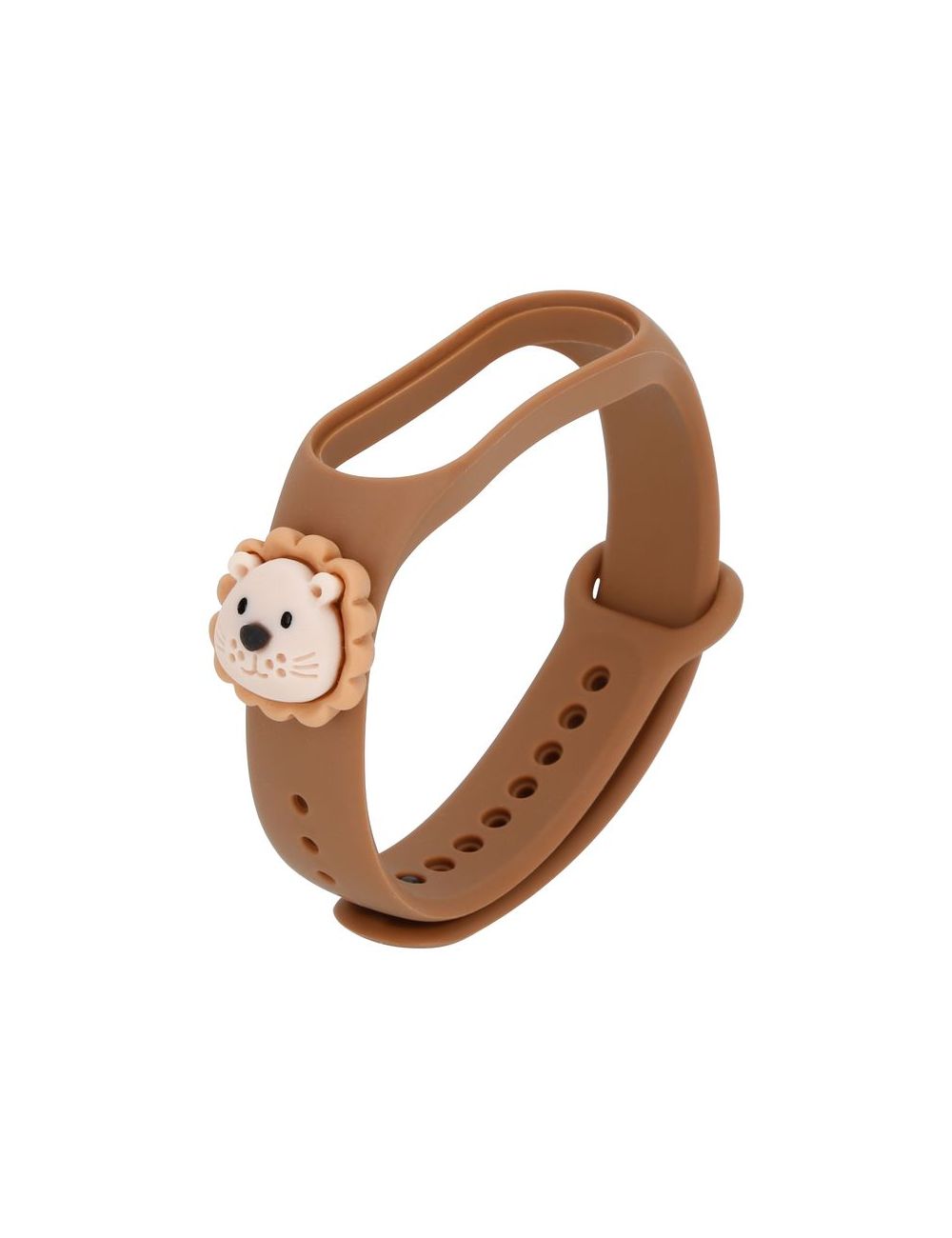 Opaska dziecięca Smart Band M5/M6/M7 BROWN LION / BRĄZOWY LEW