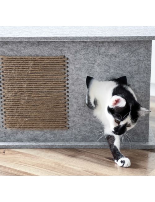 Domek dla kota Pet.Line SilentTash 54x37x32,4 cm Szary Kamień