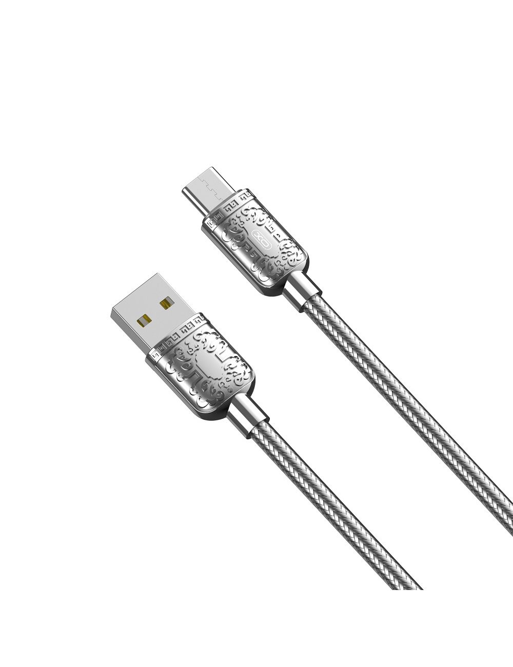 XO KABEL NB216 USB/USB-C 1m 2,4A srebrny