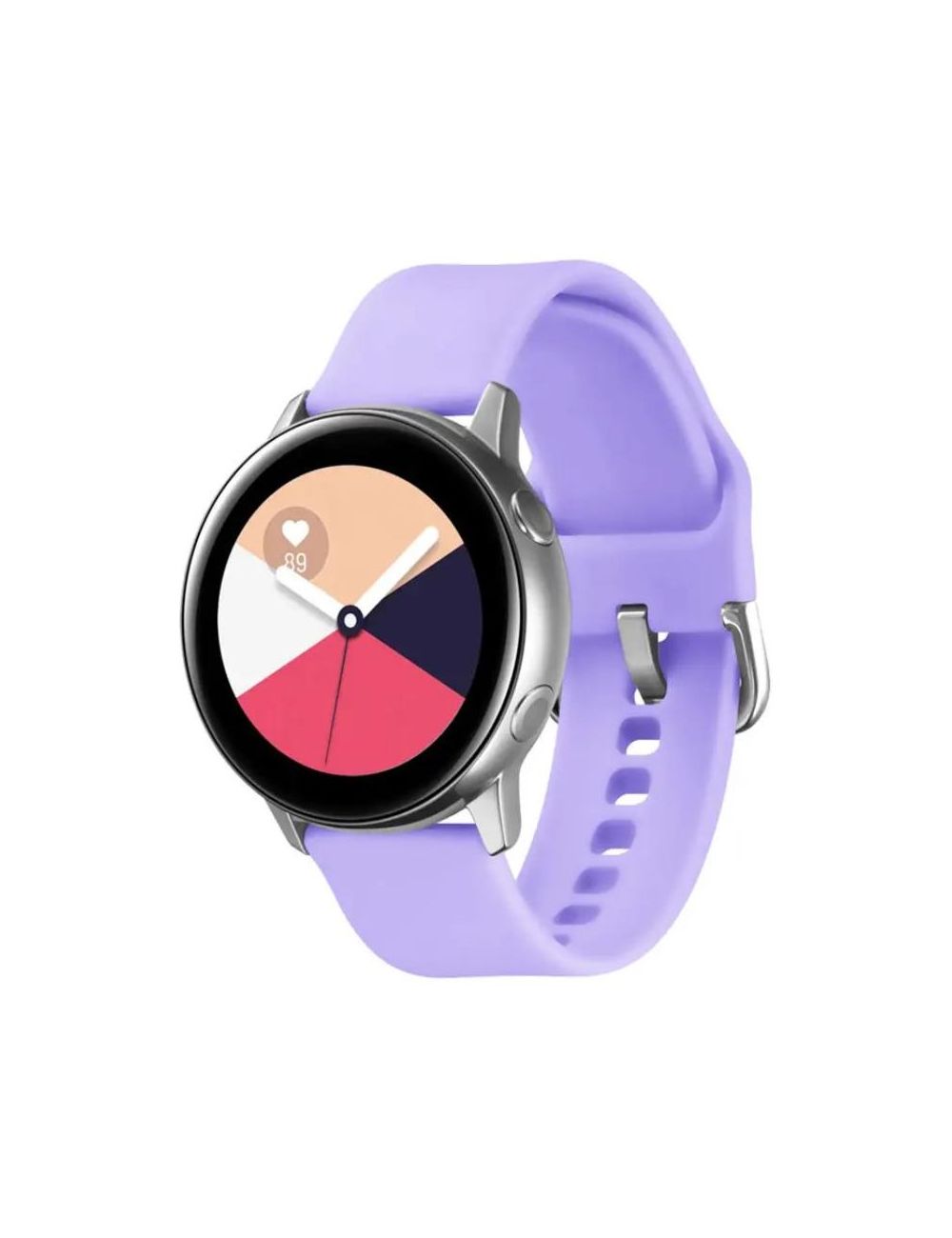 SILIKONOWA OPASKA DO SMARTWATCH 20MM UNIWERSALNA, PURPLE / FIOLETOWY