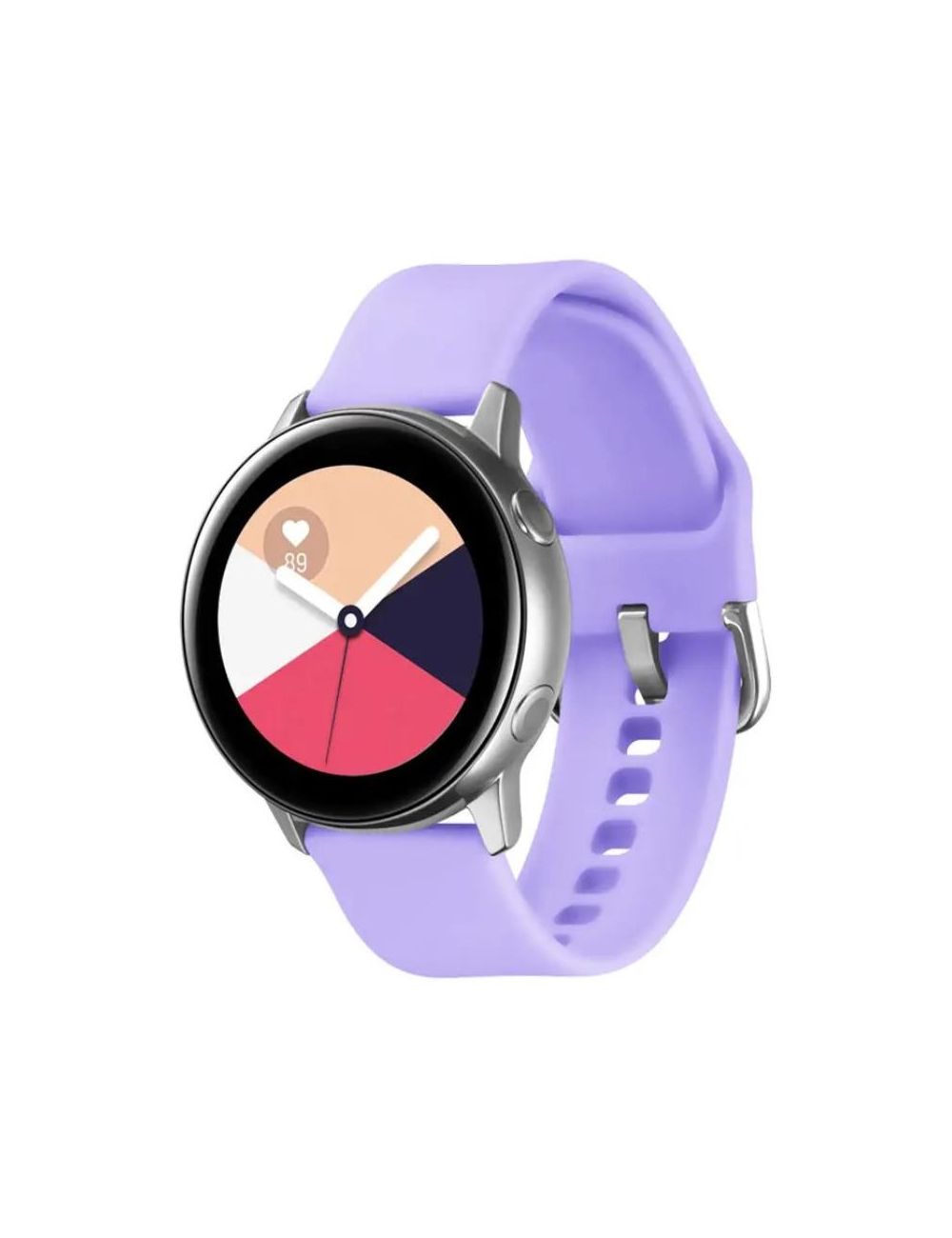 SILIKONOWA OPASKA DO SMARTWATCH 22MM UNIWERSALNA, PURPLE / FIOLETOWY