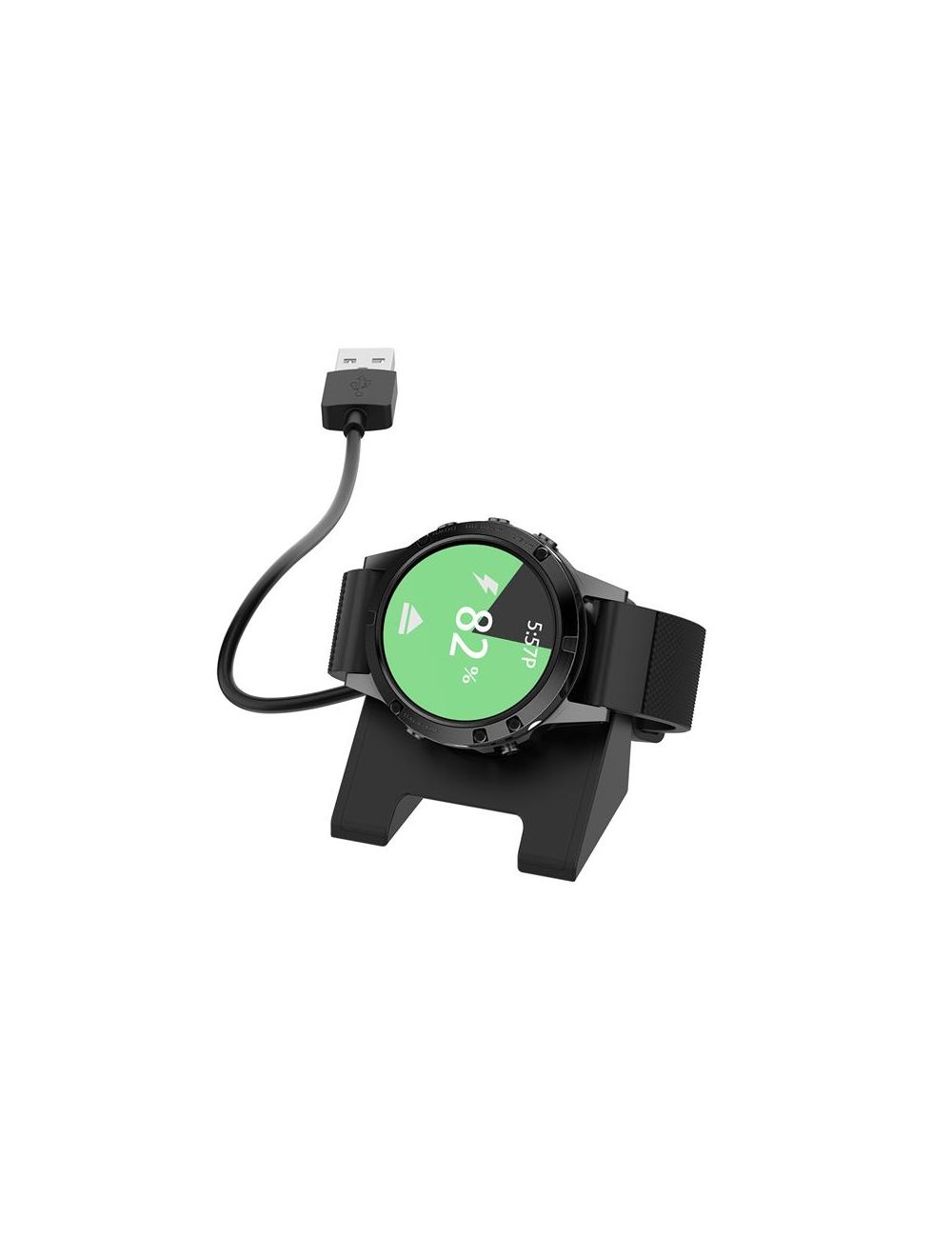 ŁADOWARKA USB / STACJA ŁADUJĄCA GARMIN WATCH, BLACK / CZARNY