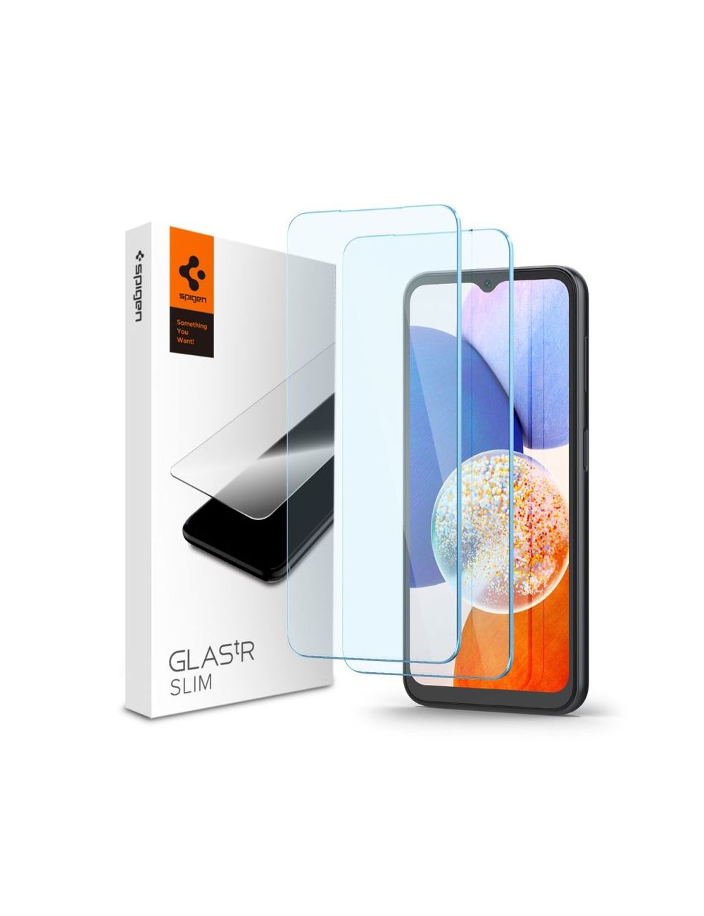 SPIGEN GLAS.TR SLIM Samsung A14 5G CLEAR 2-PACK