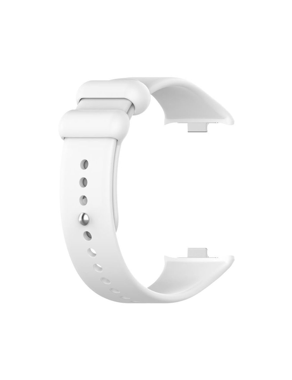 Pasek Silikonowy Mi Band 8 Pro / M8 Pro (12), WHITE / BIAŁY