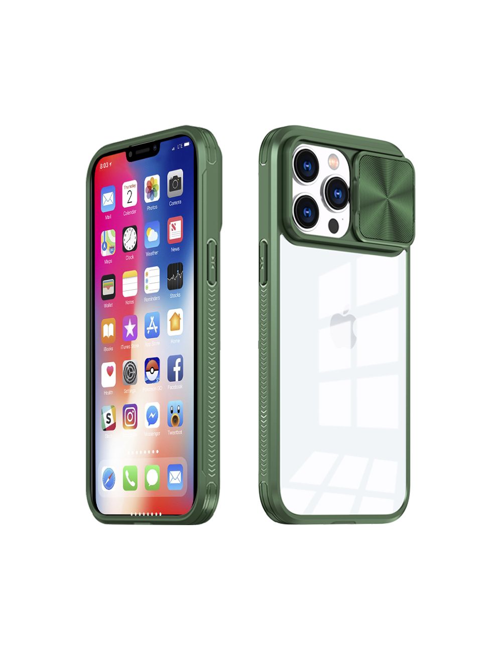 MX CAMSLIDER IPHONE 12 / 12 PRO (6.1) GREEN / ZIELONY