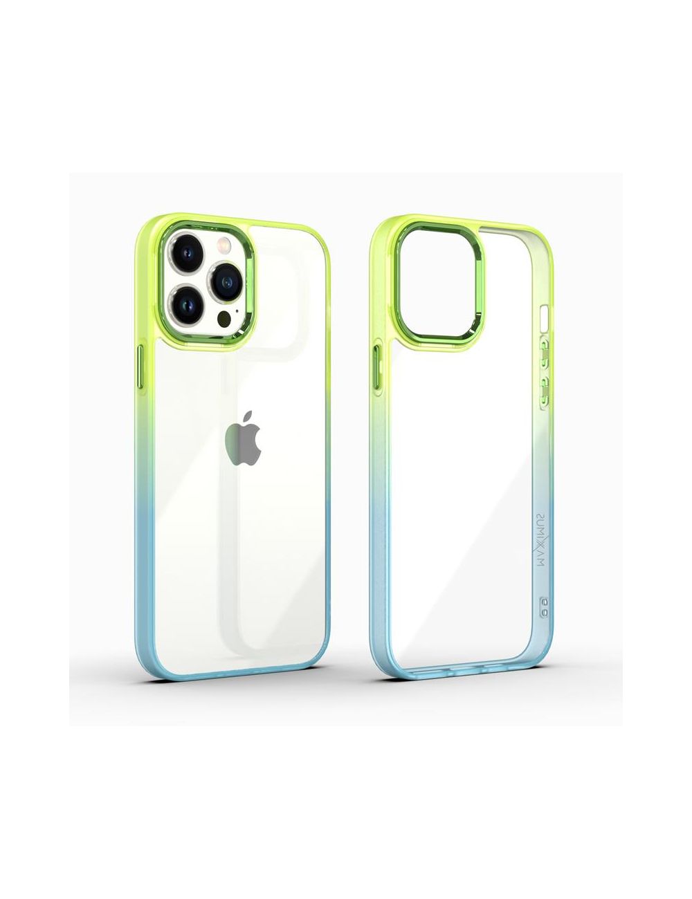 MX RAINBOW IPHONE 11 PRO MAX (6.5) LIME-BLUE / ZIELONO-NIEBIESKI