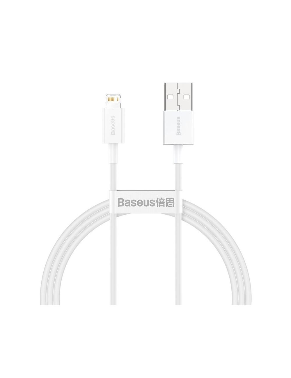 KABEL BASEUS SUPERIOR SERIES 2.4A 1M USB/LIGHTNING WHITE