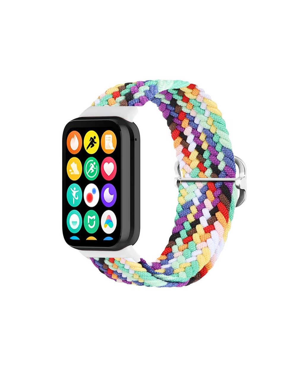 Pasek Pleciony Mi Band 8 Pro / M8 Pro (7), RAINBOW / TĘCZOWY