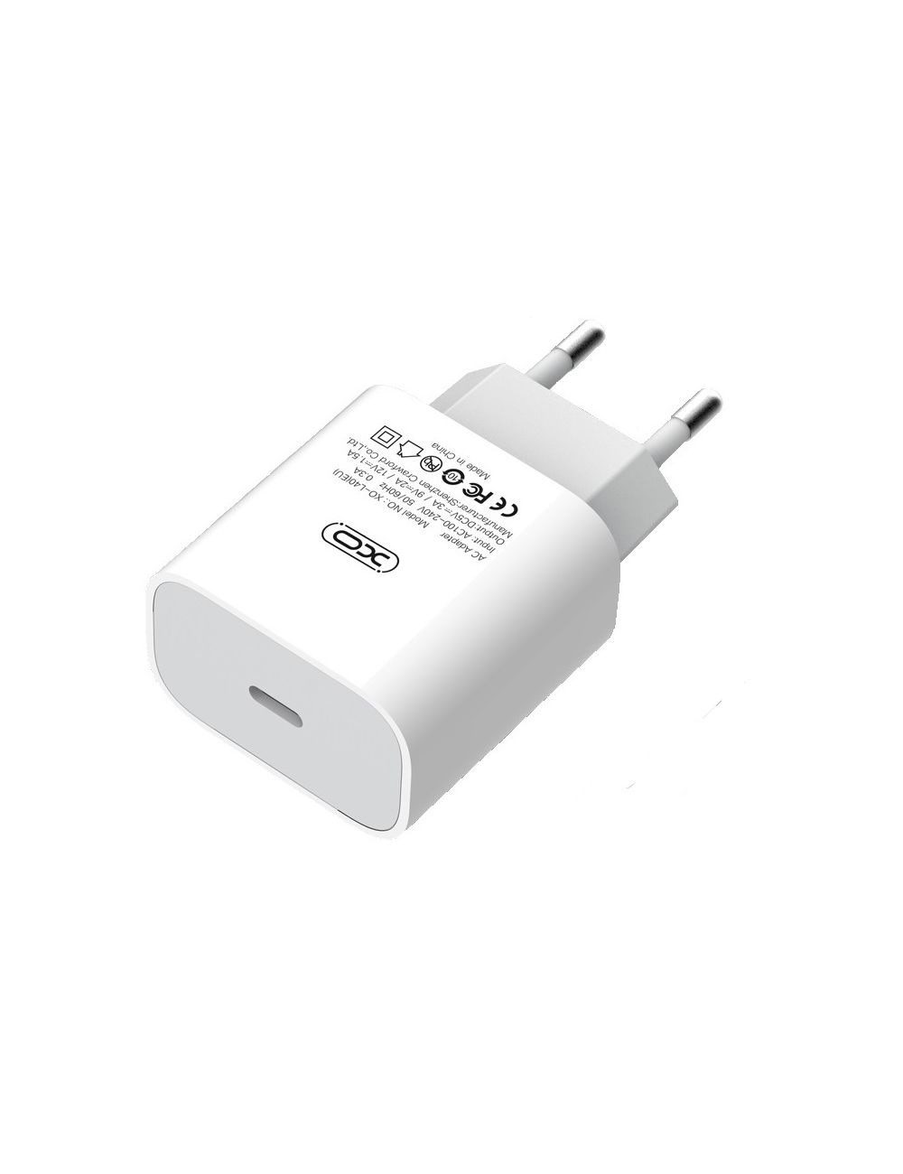 XO ładowarka sieciowa L40 Pakiet 200szt 18W PD USB-C białe box