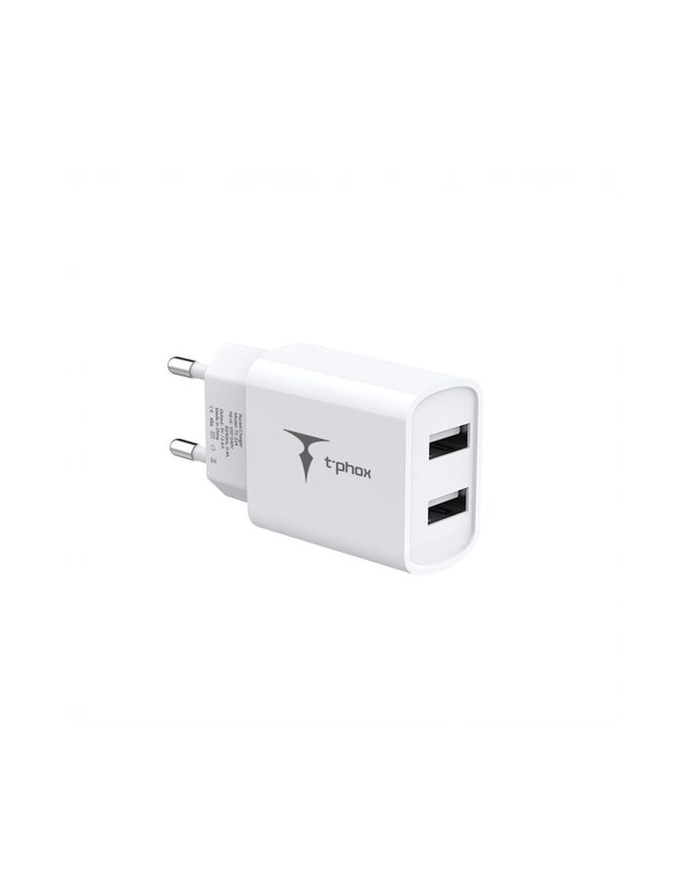 Ładowarka sieciowa T-PHOX POCKET SERIES 2xUSB TCC-224 12W 2.4A WHITE