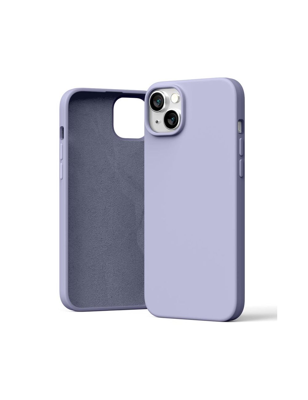 MERCURY SILICONE CASE IPHONE 15 PLUS (6.7), LAVENDER GRAY / LAWENDOWY