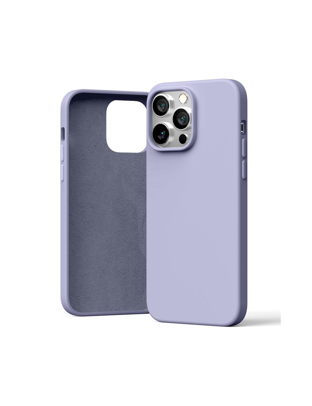 MERCURY SILICONE CASE IPHONE 15 PRO MAX (6.7), LAVENDER GRAY / LAWENDOWY