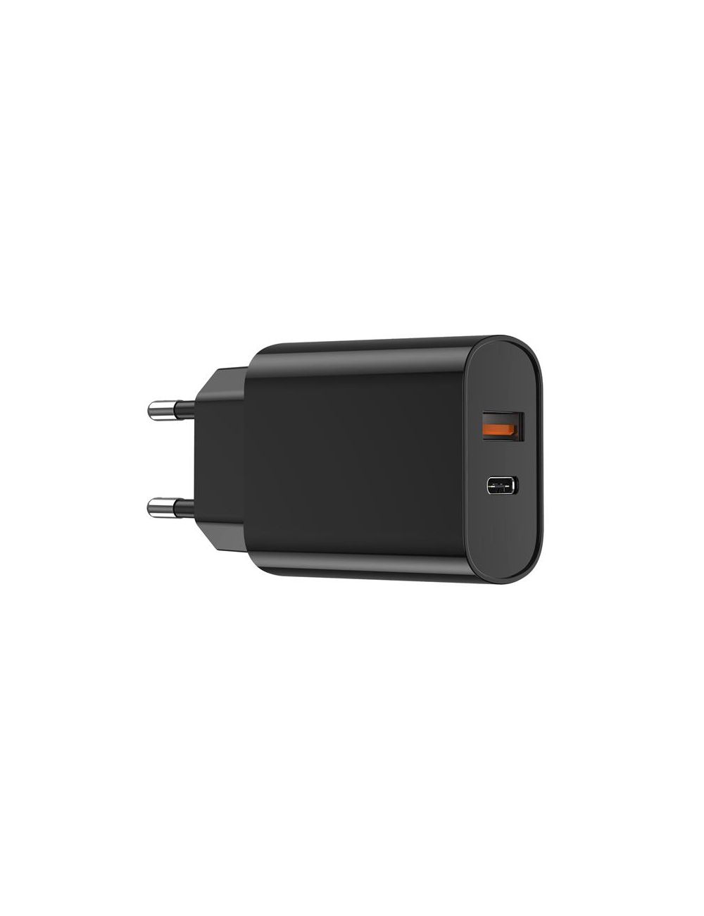 WIWU Ładowarka Sieciowa Wi-U002 PD + QC 20W 1x USB 1x USB-C czarny