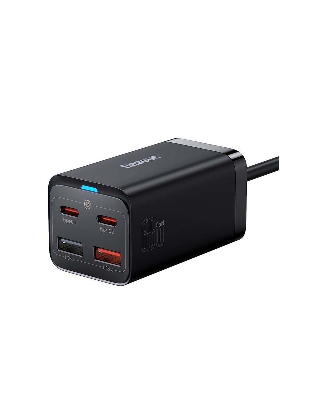 Ładowarka sieciowa BASEUS GaN3 PRO 2xUSB-C+2xUSB 65W BLACK