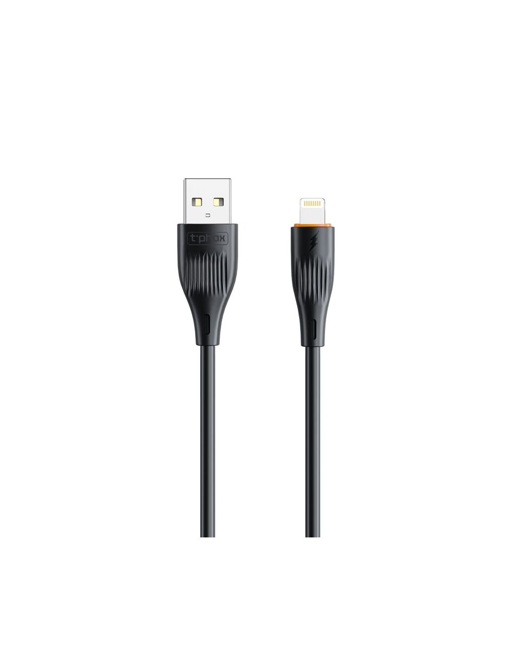 KABEL T-PHOX X-LITE LIGHTNING BLACK 1M 3A