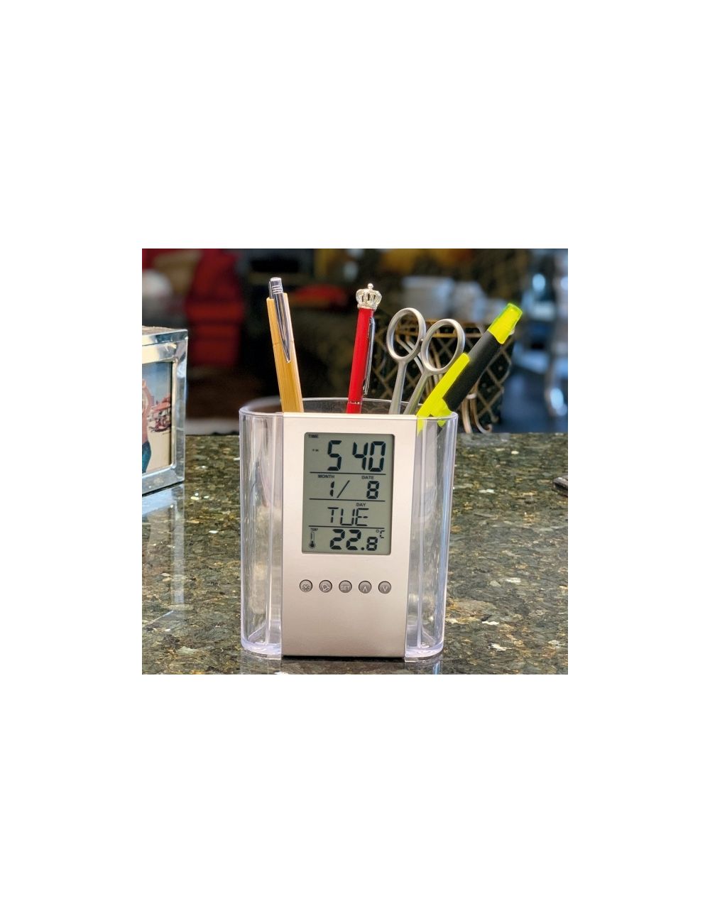 Stojak biurkowy akrylowy MADRID