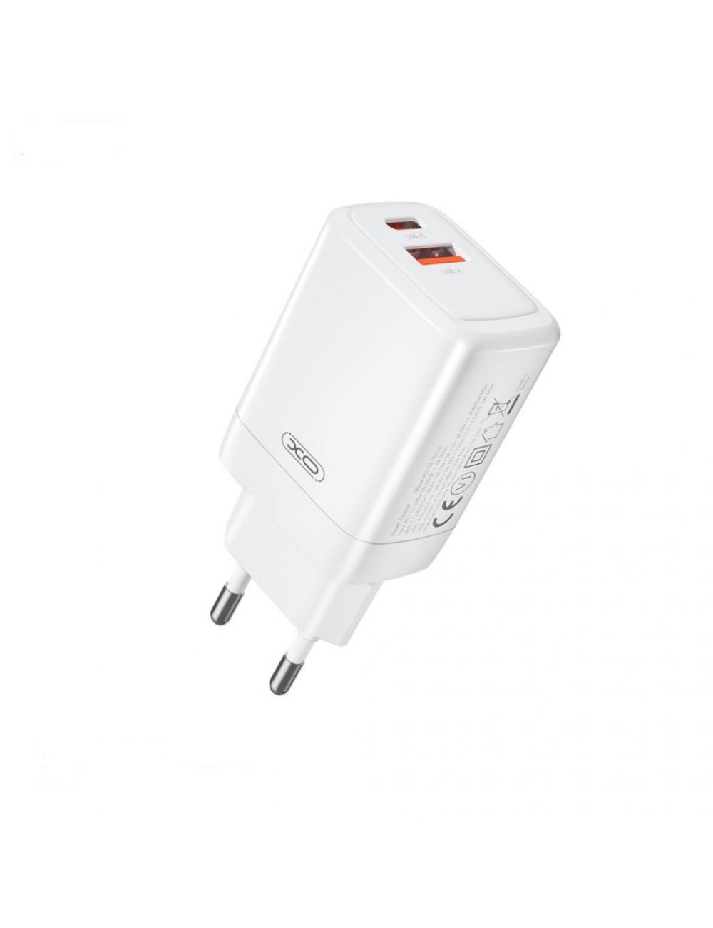 XO ładowarka sieciowa CE16 GAN 45W 1xUSB-C 1xUSB BIAŁA